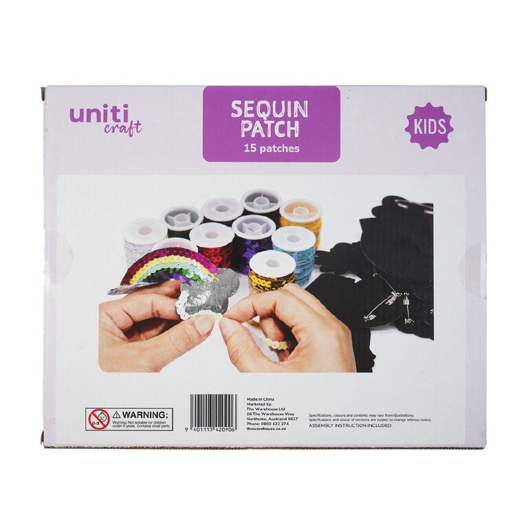 Uniti Sequin Patch 15 Pack