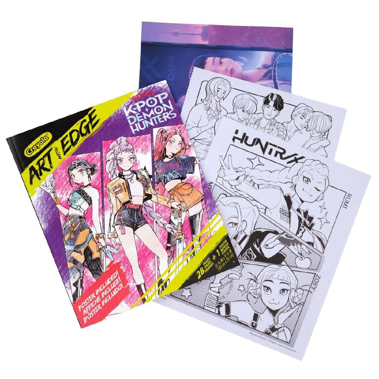 Crayola K-Pop Demon Hunters Art with Edge Colouring Book