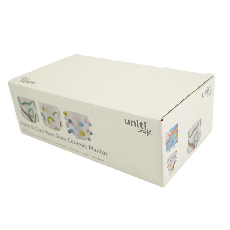 Uniti Craft Adults Paint & Clay Your Own Ceramic Planter