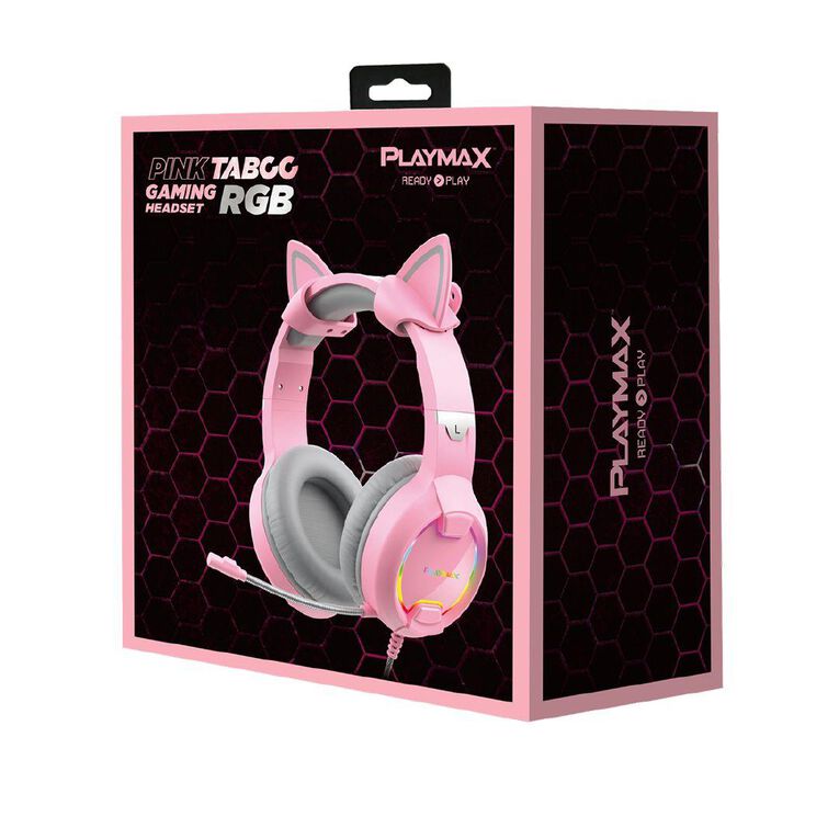 Playmax Pink Taboo Cat Headphones