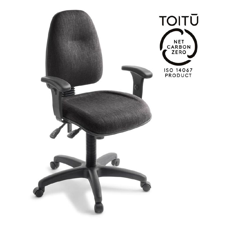 Eden Spectrum Deluxe 3 Highback Ergonomic Chair with Arms Anthracite