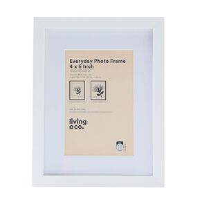 Living & Co Everyday Photo Frame 4in x 6in White