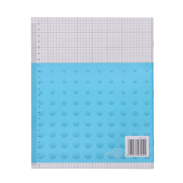 WS Exercise Book 1J5 5mm Quad 36 Leaf Blue