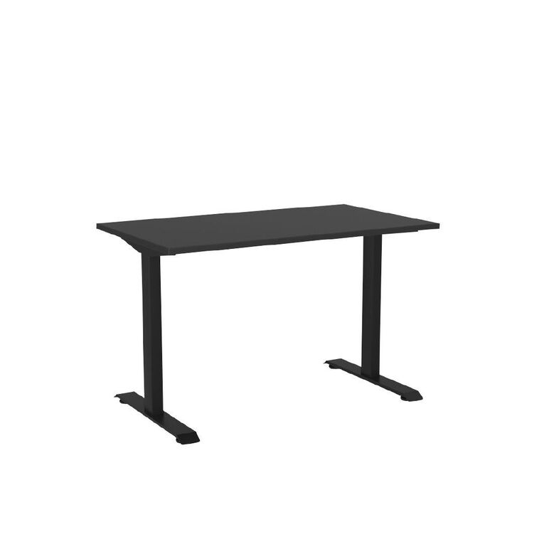 Knights Haven Fixed Single Sided Desk Frame with Atlantic Oak Top