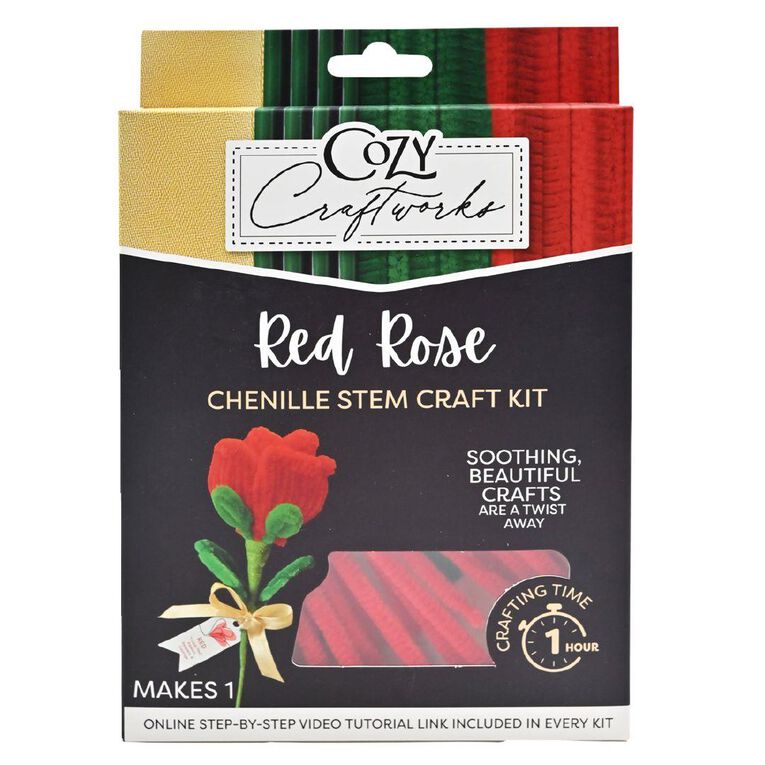 Uniti Adults Chenille Stem Single Rose