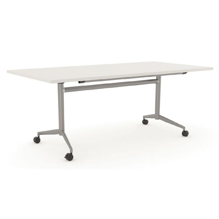 Team Flip Table 1600 x 800 White/Silver