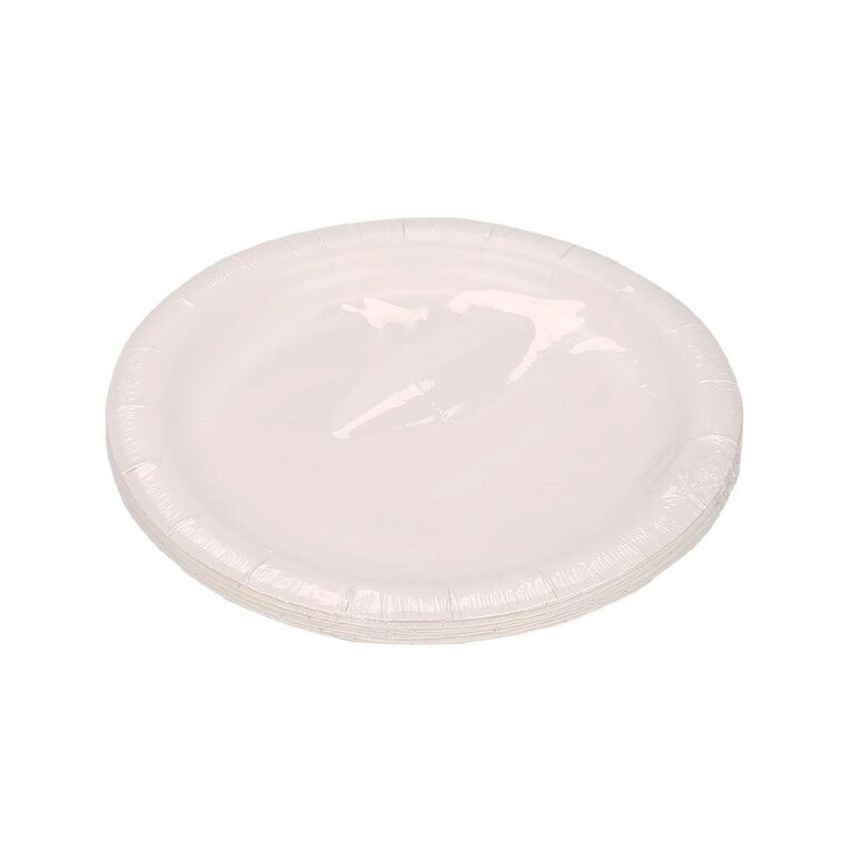 Party Inc Side Plate 18cm White 10 Pack
