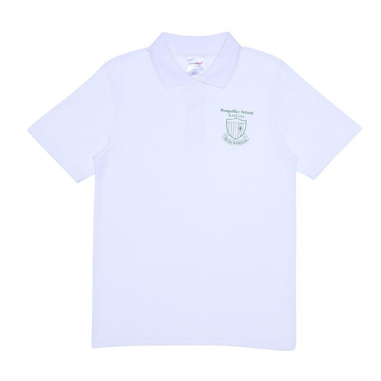 Schooltex Pompallier Short Sleeve Polo with Transfer