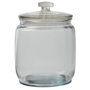 Living & Co Round Glass Jar Clear 2.1L