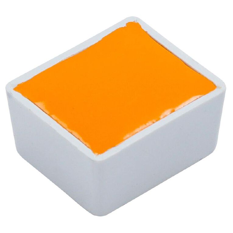 BLOCKX Watercolour Half Pan S3 312 Cadmium Yellow Orange