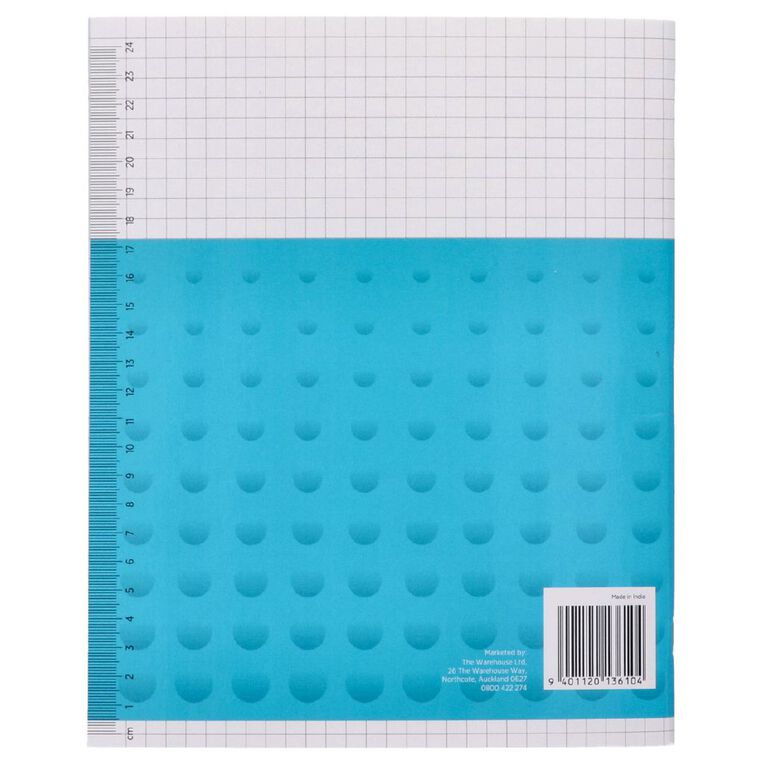WS Exercise Book 1E5 Plus 7mm Quad 36 Leaf Blue