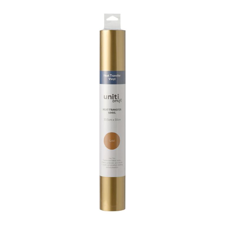 Uniti Craft Heat Transfer Vinyl Gold 30.5cm x 50cm