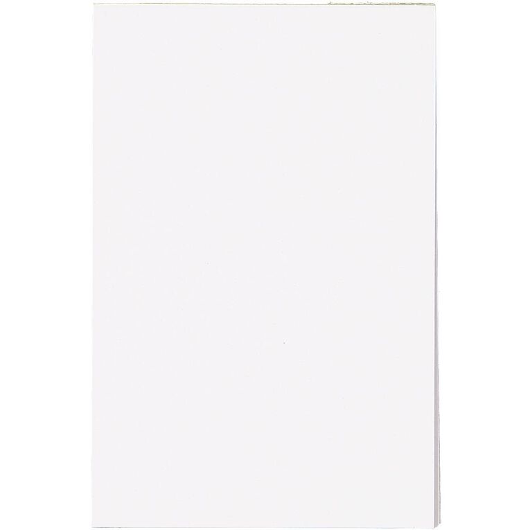 WS Unruled Scribble Pad 100 Sheets 152mm x 100mm White