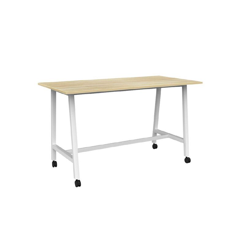 Knights Cubit Bar Leaner Castor 18 x 9 Atlantic Oak Top