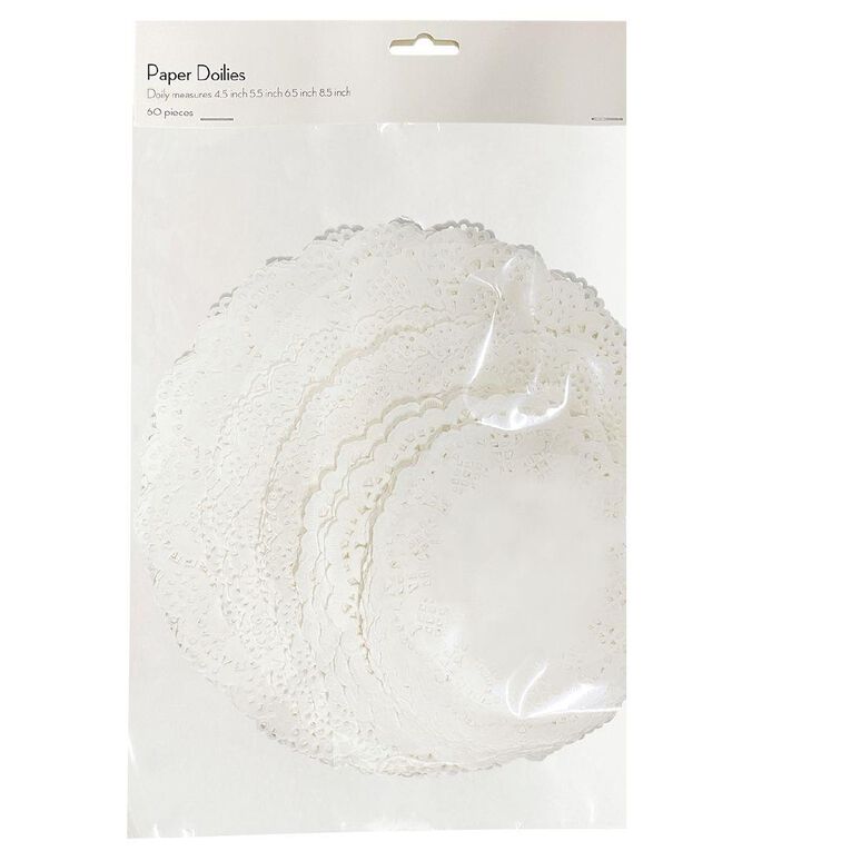 Uniti Doilies 60 Sheet White
