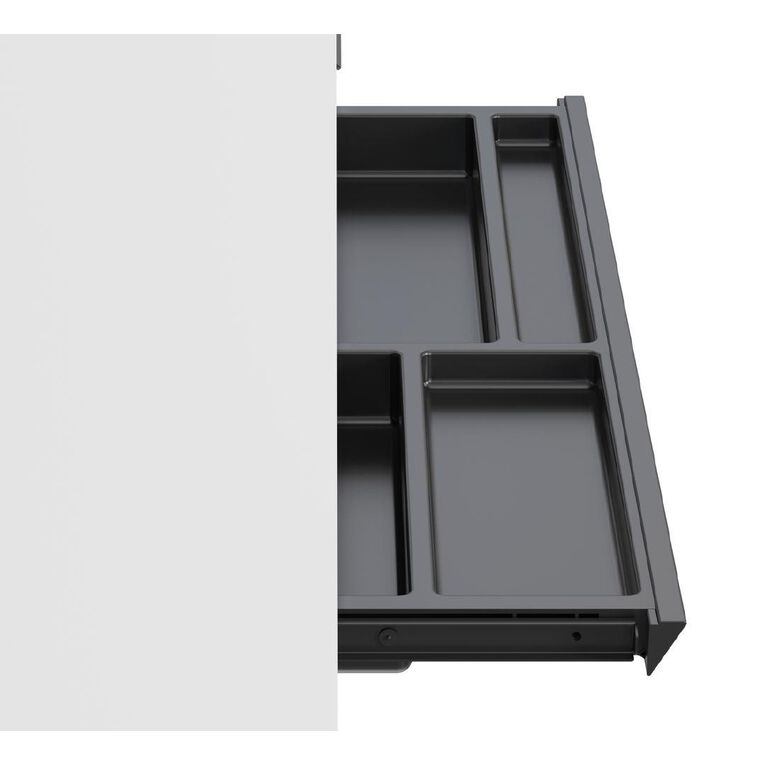 Workspace Height Adjustable Desk 1500W with Drawer White