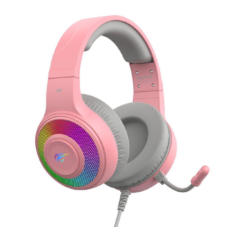 Gamenote 50mm RGB Headset Pink H2042D Pink