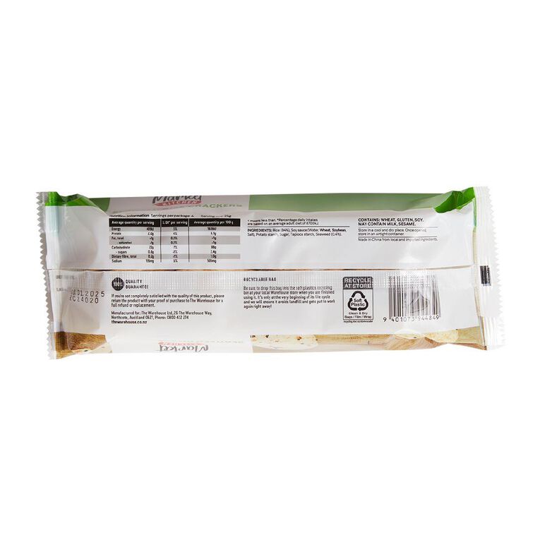 Market Kitchen Seaweed Rice Crackers 100g