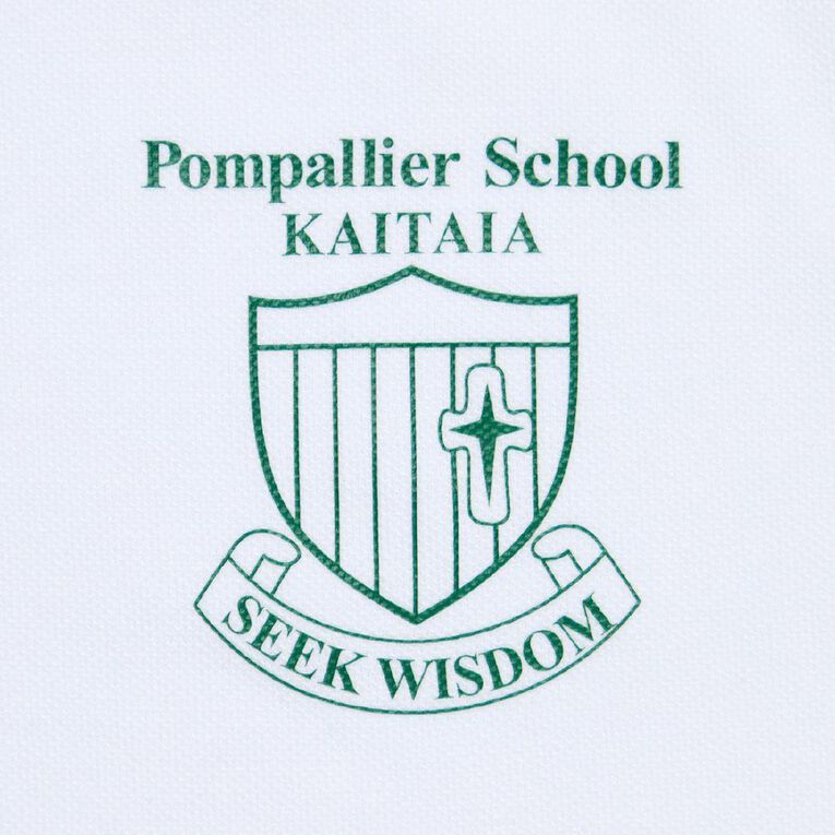 Schooltex Pompallier Short Sleeve Polo with Transfer