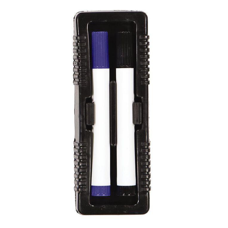 WS Whiteboard Duster with 2 Markers Assorted 1 Pack