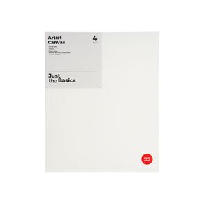Just the Basics Canvas 16 x 20 Inch 4 Pack