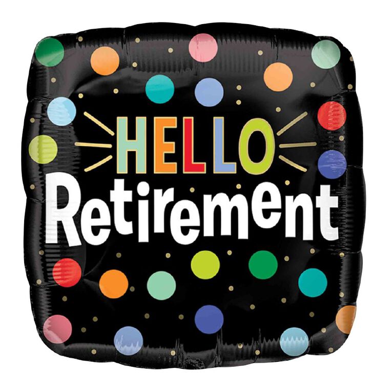 Anagram 45cm Standard Happy Retirement Balloon