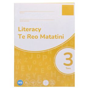 WS Literacy 3 Toru 9mm Ruled 32 Leaf Yellow