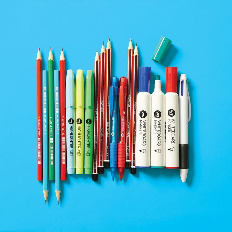 WS Name Plate HB Pencil Assorted 10 Pack