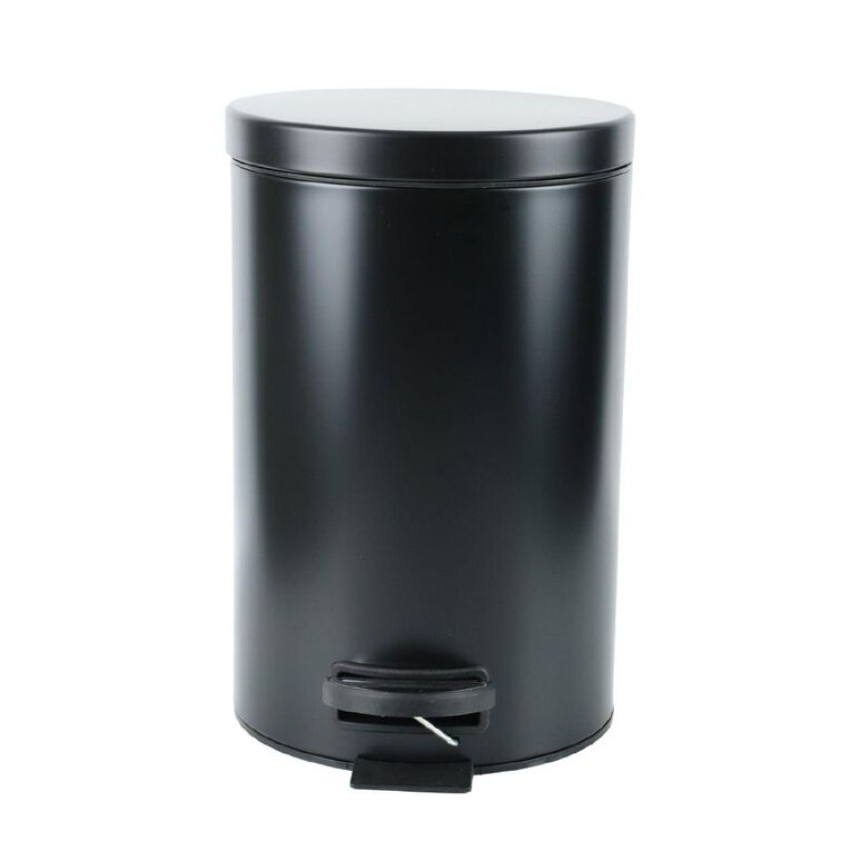 Living & Co Pedal Bin Black 12L