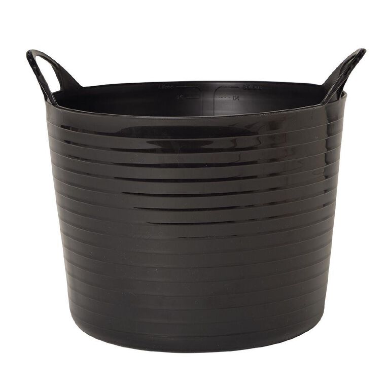 Living & Co Round Flexi Tub Black 16L