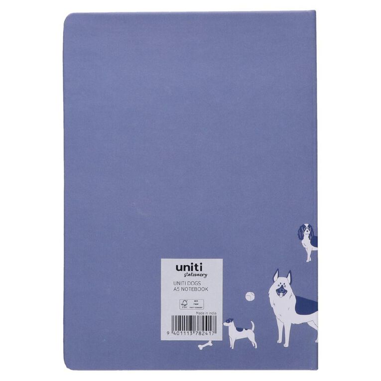 Uniti Stationery Dogs Notebook A5