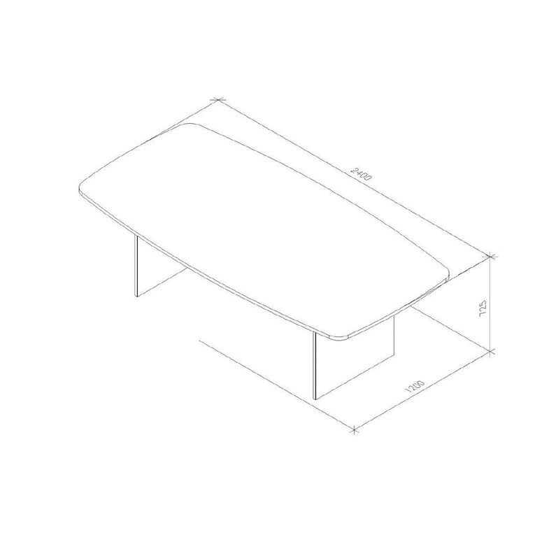 Zealand Boardroom Table 2400 White