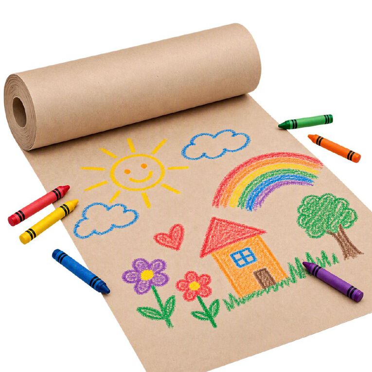 WS Kraft 80gsm Paper Roll 300mm x 250m