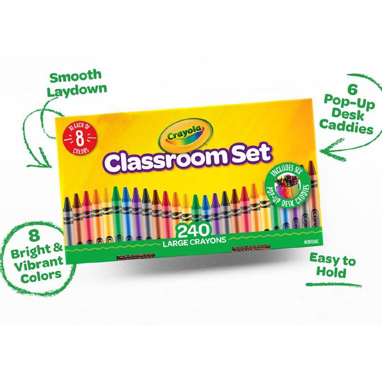 Crayola 240 Pack Large Crayon Classpack Assorted
