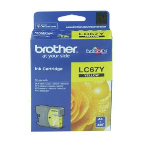 Brother Ink LC67 Yellow 325 Pages