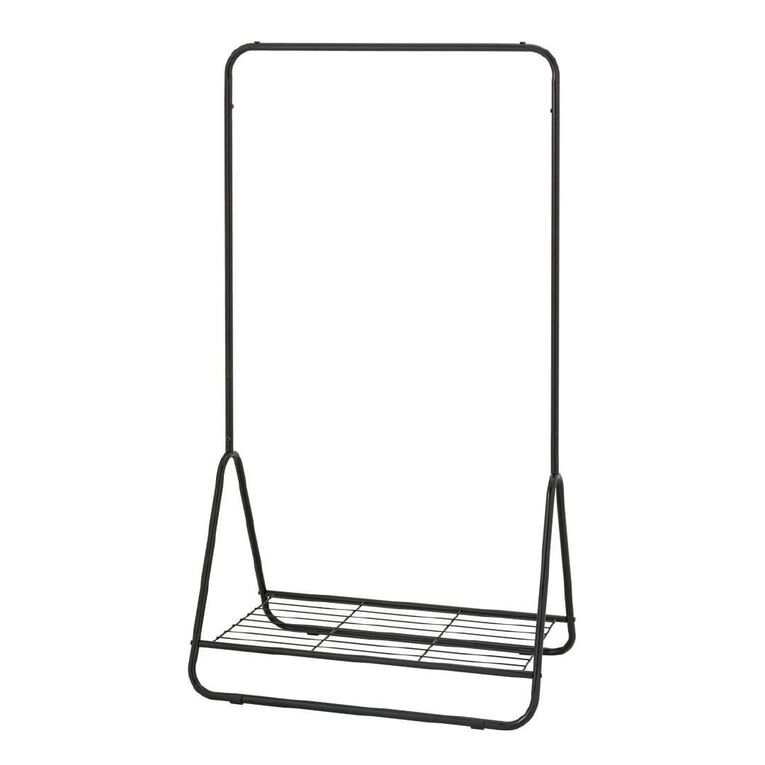 Living & Co Metal Clothes Rack Black