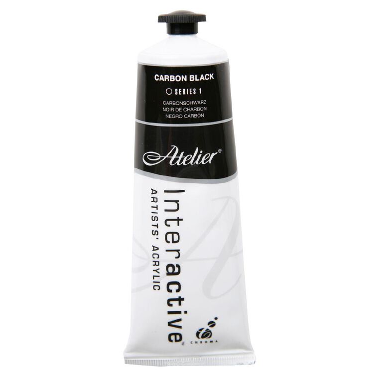 Atelier S1 Acrylic Paint Carbon Black 80ml