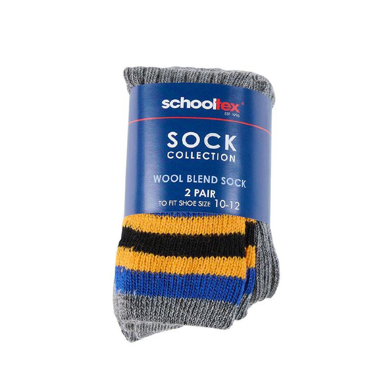 Schooltex Striped School Socks 2 Pack
