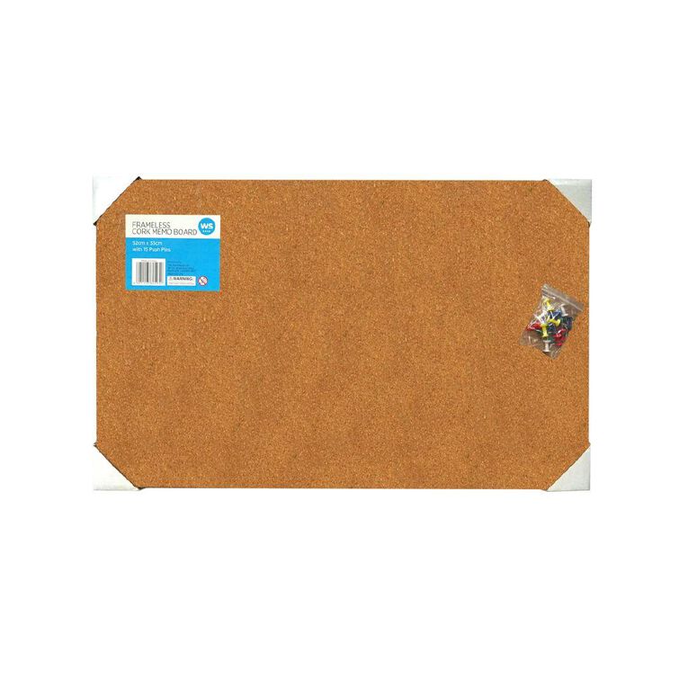 WS Cork Memo Board 52 x 33cm