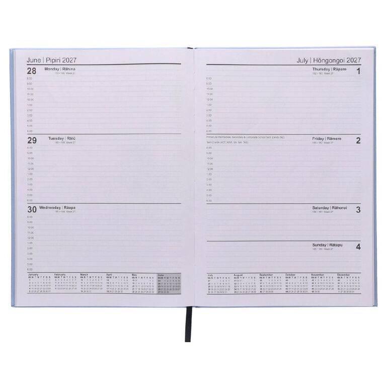 WS Colour Pop 2027 Diary A4 Week to View Blue