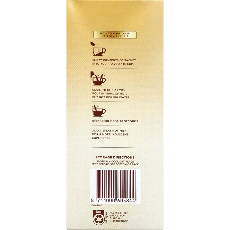 Moccona Coffee Sachets 99% Sugar Free Cappuccino 30s