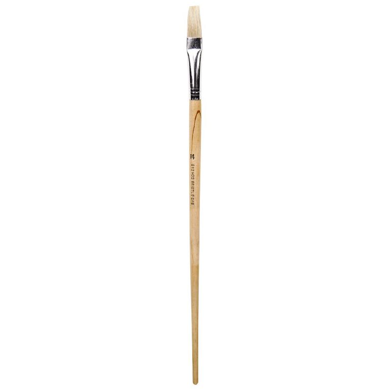 DAS Brush Long Handle Hog Bristle Flat #14