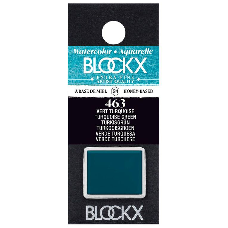 BLOCKX Watercolour Half Pan S4 463 Turquoise Green