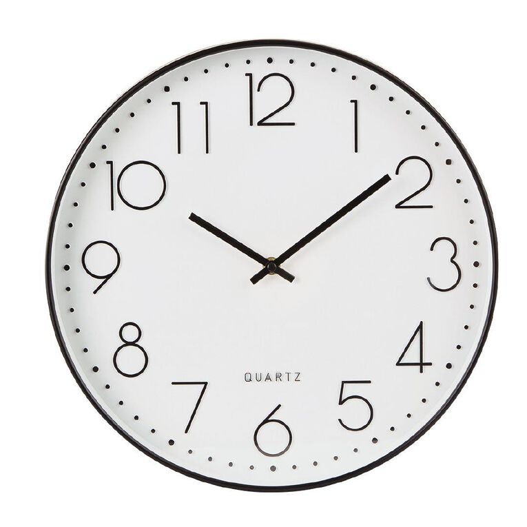 Living & Co Larsson Clock Black 35cm