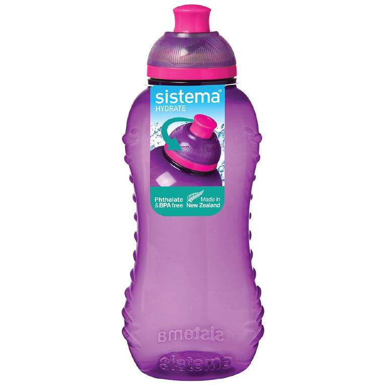 Sistema Round Drink Bottle with Twist Cap Assorted 330ml