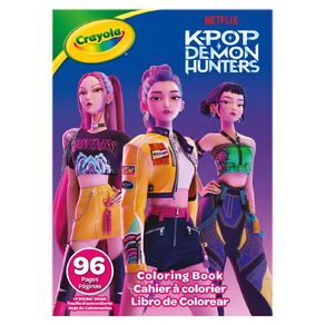 Crayola K-Pop Demon Hunters Colouring Book 96 Page