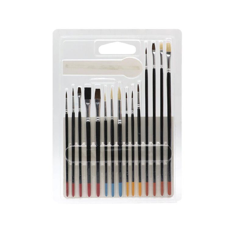 Uniti Brush Artists Value Set Wooden 15 Piece