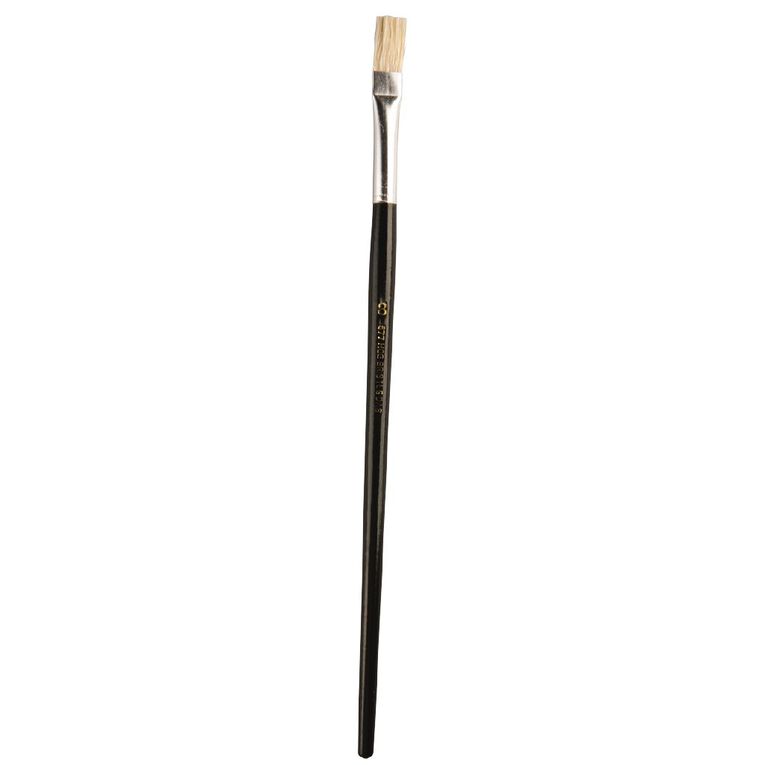 DAS 8 Hog Bristle Flat Brush Beige