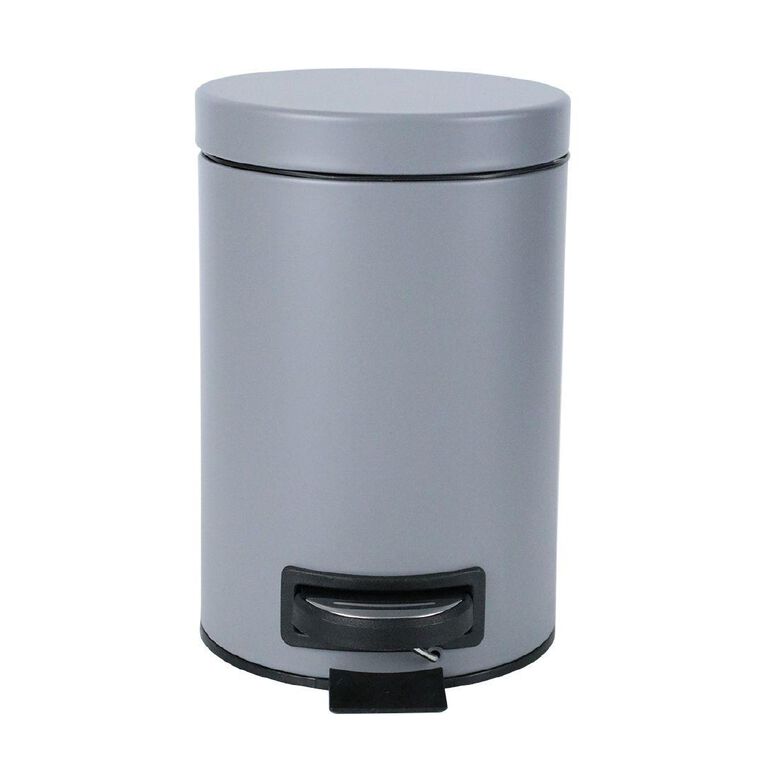 Living & Co Pedal Bin Grey 5L