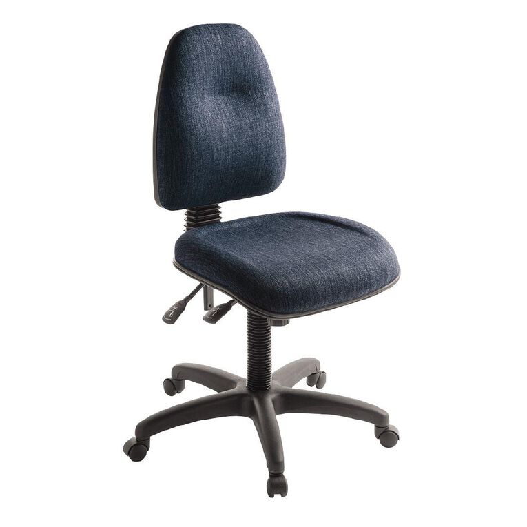 Eden Spectrum Deluxe 3 Lever Highback Ergonomic Chair Navy